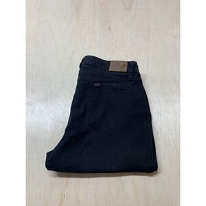 Lee Jeans Regular Fit Boot Cut Black Denim Stretch Womens Size 10M Approx‎ 31x29